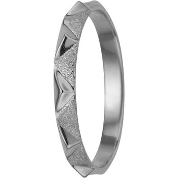 Christina Collect 925 Sterling silver Mountains simple finger ring with pattern and two surfaces, ring sizes from 49-61